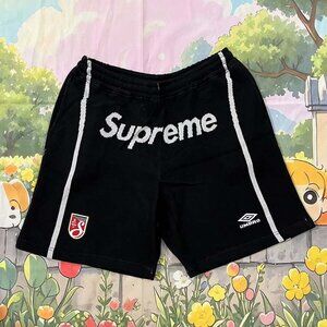 Supreme Umbro Black Knit Shorts